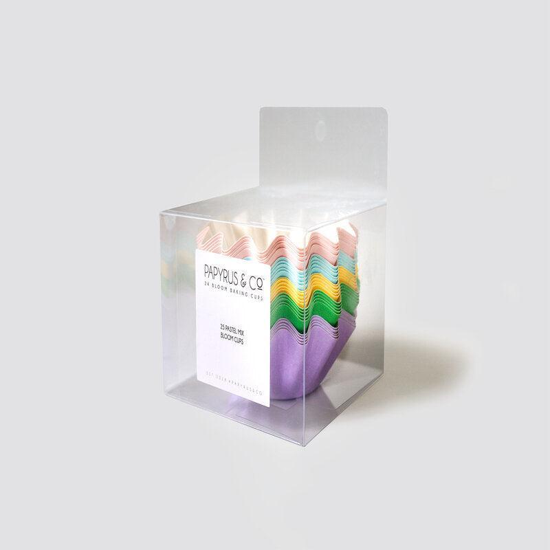 Bloom Cupcake Cups 25pk - Pastel Mix - centaur packaging