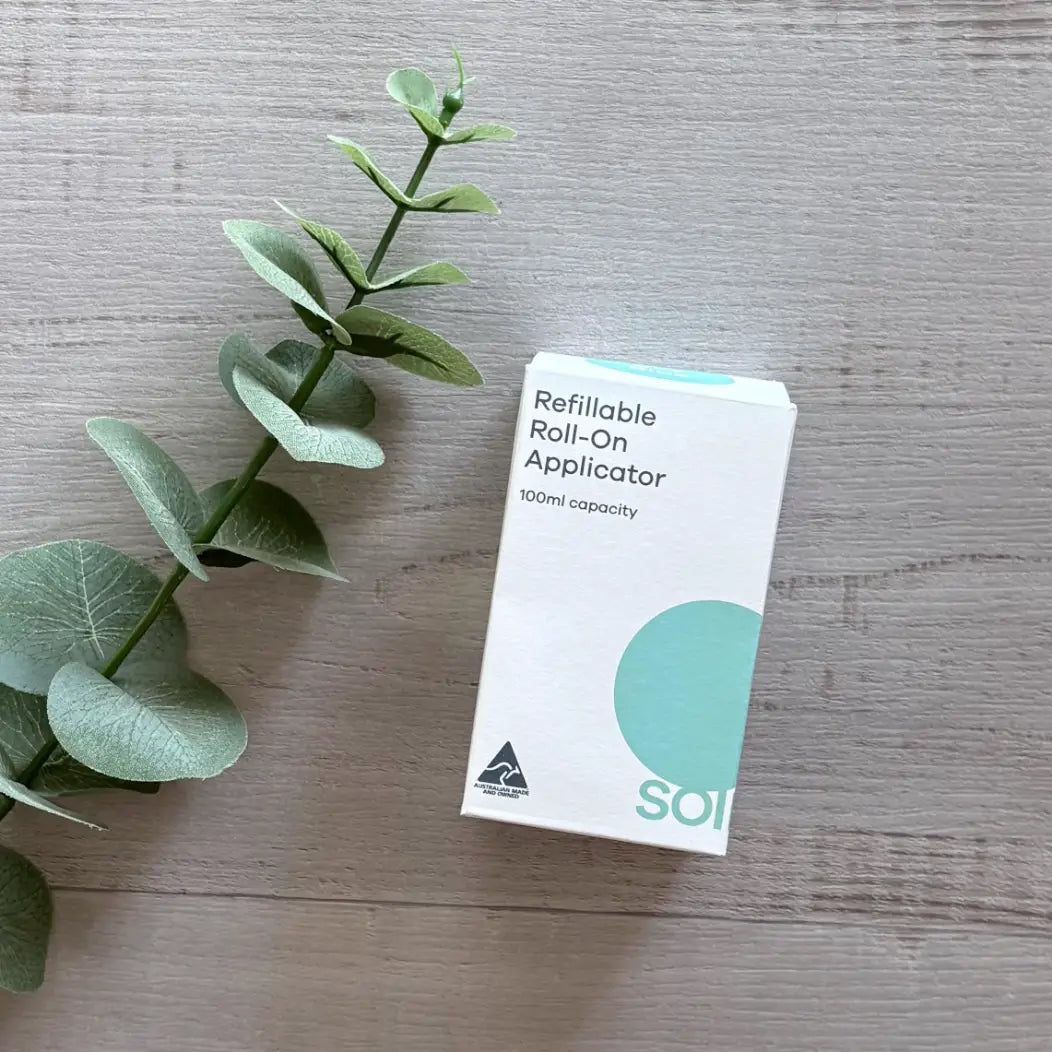 Solmates Roll-on Applicator 100ml - Sky Blue box only
