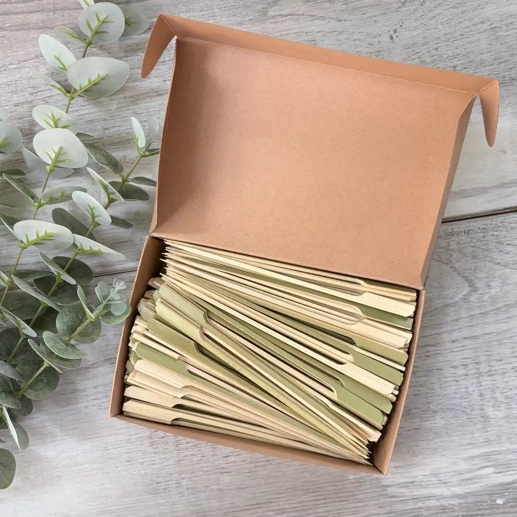 Premium Bamboo Boat Oar Skewer 180mm in box