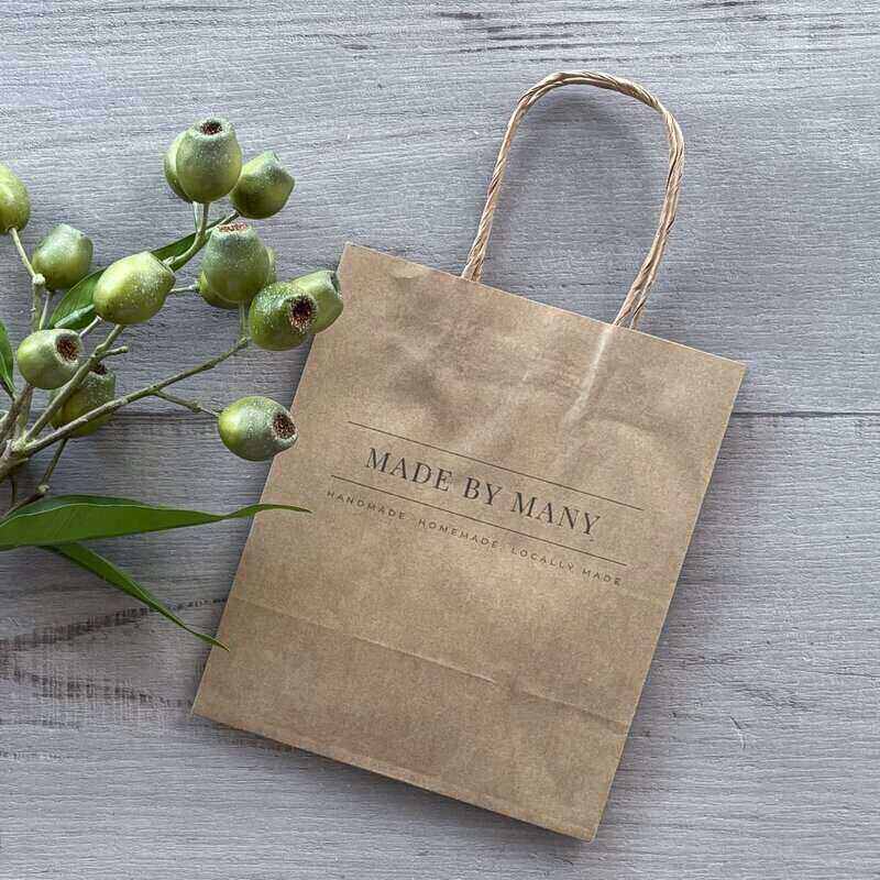 toddler custom printed bag kraft paper with handle