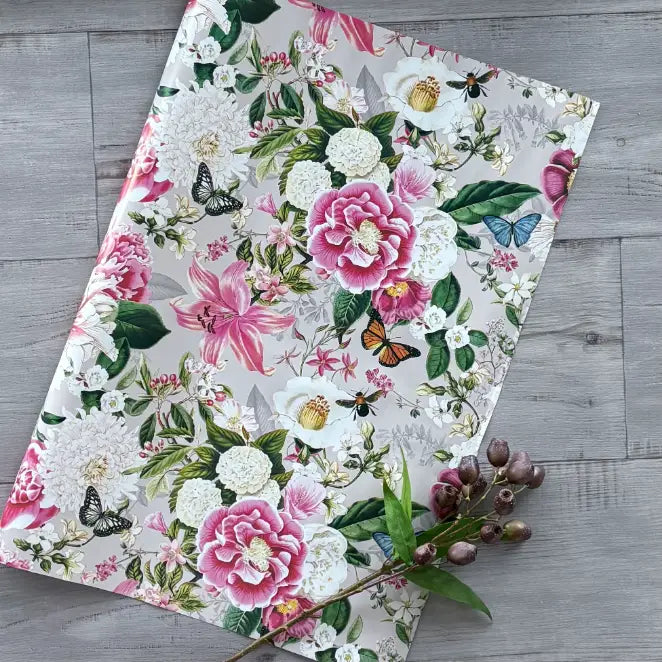 Wrapping Paper - Floral Butterfly