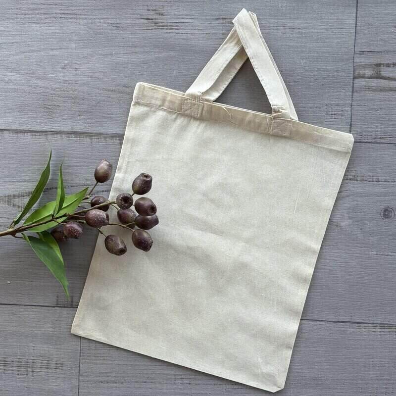 calico tote bag conference information pack size with handles