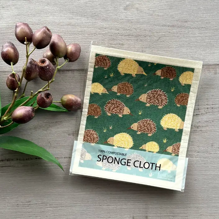 Sponge Dish Cloth 100% Biodegradable - Echidna