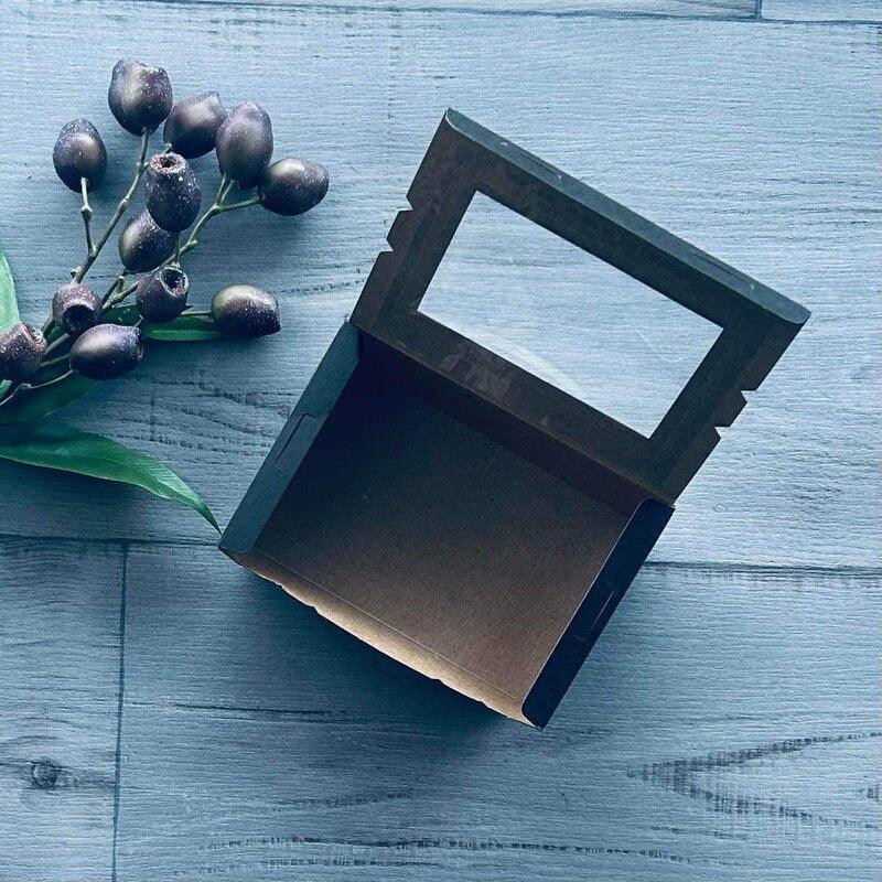 Extra Small Window Display Box Black - Pk 50 - centaur packaging