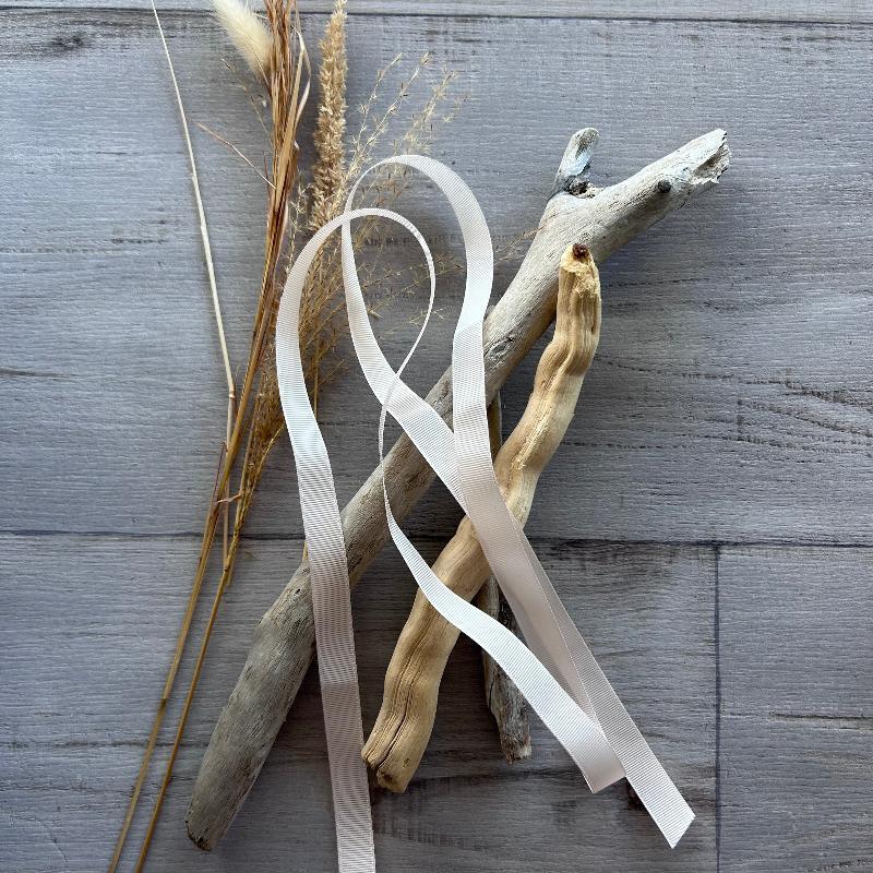 15mm grosgrain ribbon nude 20mt