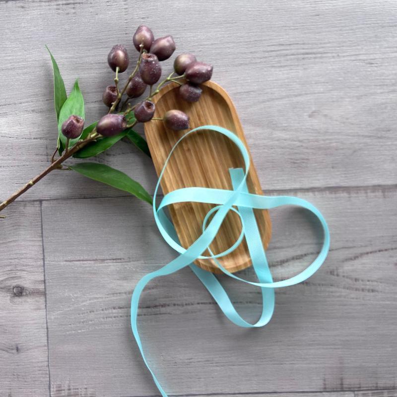 15mm grosgrain ribbon peacock blue 20mt