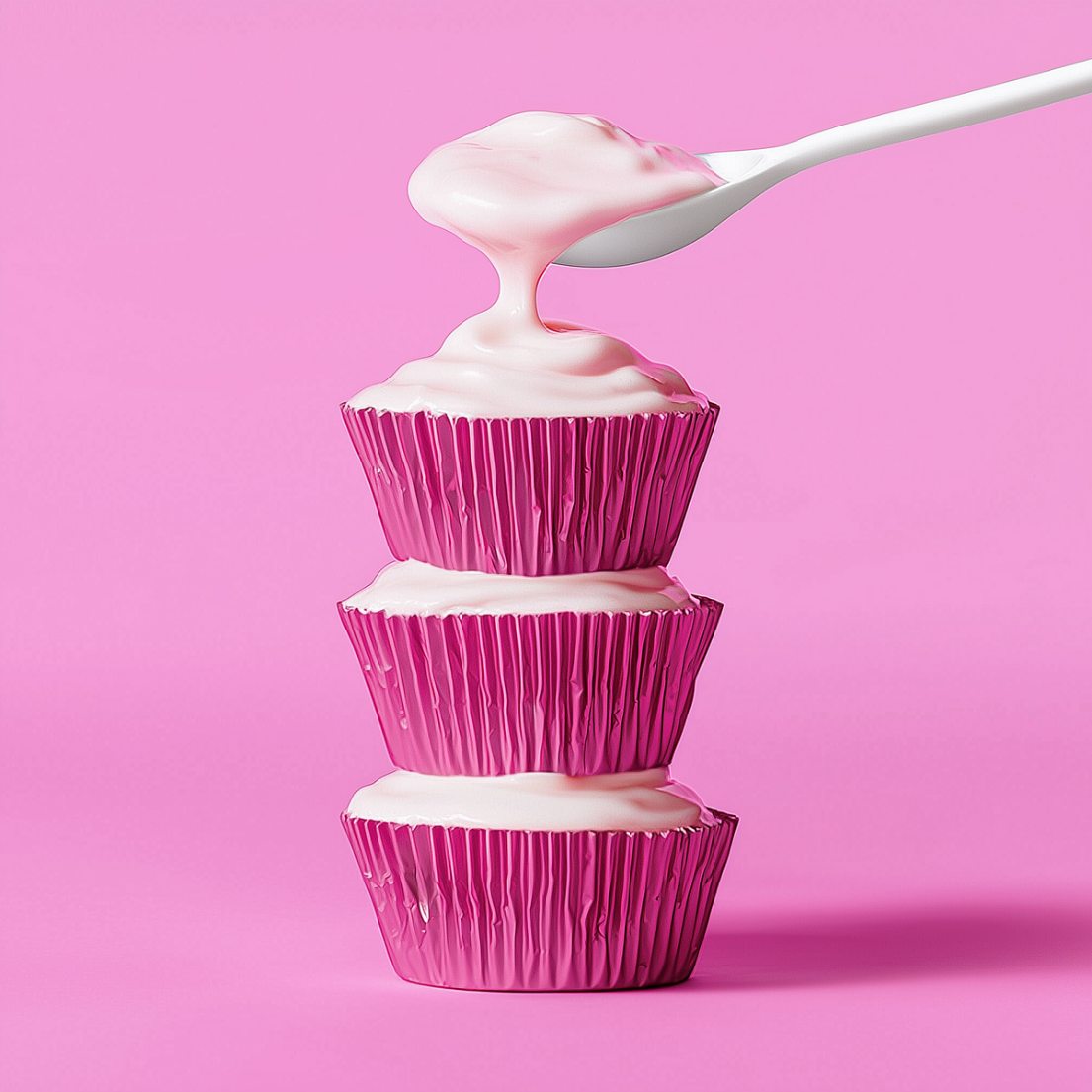 Hot Pink Foil Cupcake Baking Cups | Papyrus & Co | Pack of 50 – Centaur ...