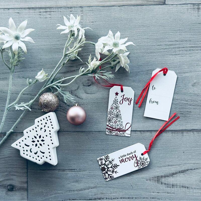 Joy Christmas Gift Tags - Pack 12 - centaur packaging