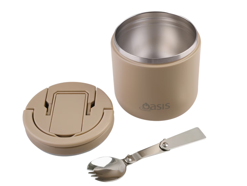 Oasis Stainless Steel Food Flask 500ml - Latte