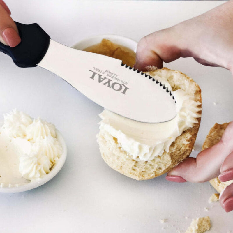 loyal spatula/butter knife 9cm plastic handle