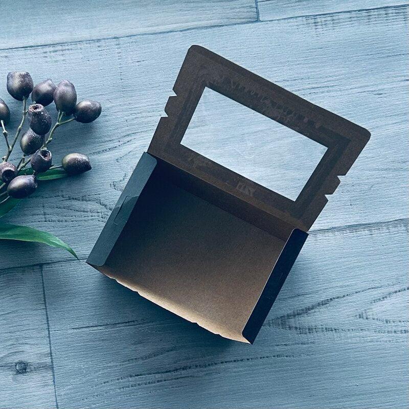 Medium Window Display Box Black . Gift box with window lid – Centaur ...