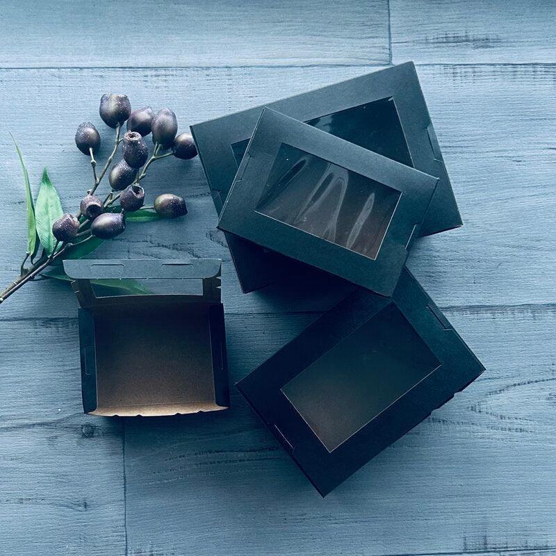 Medium Window Display Box Black . Gift box with window lid – Centaur ...