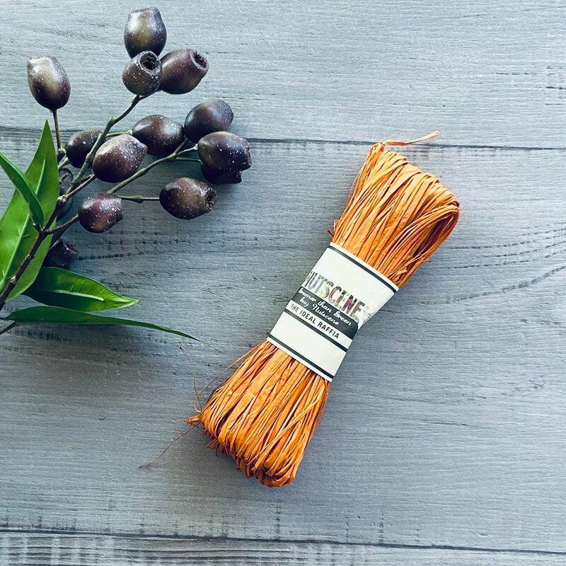 nutscene raffia burnt orange