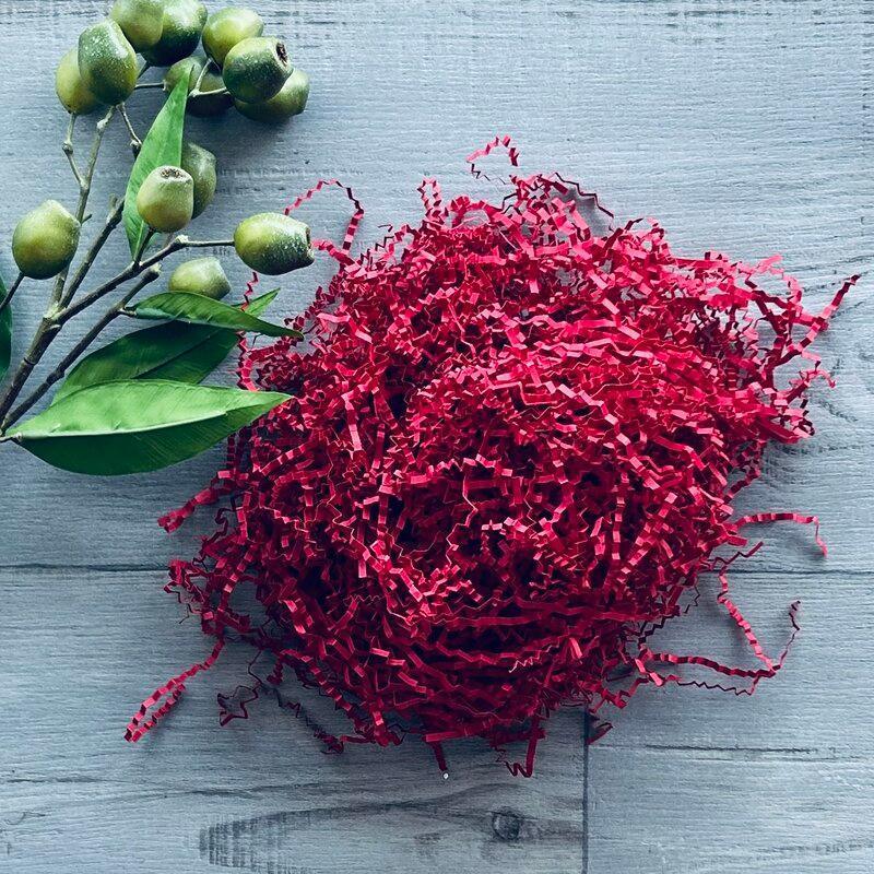 Paper Shred Crinkle Red - 1kg - centaur packaging