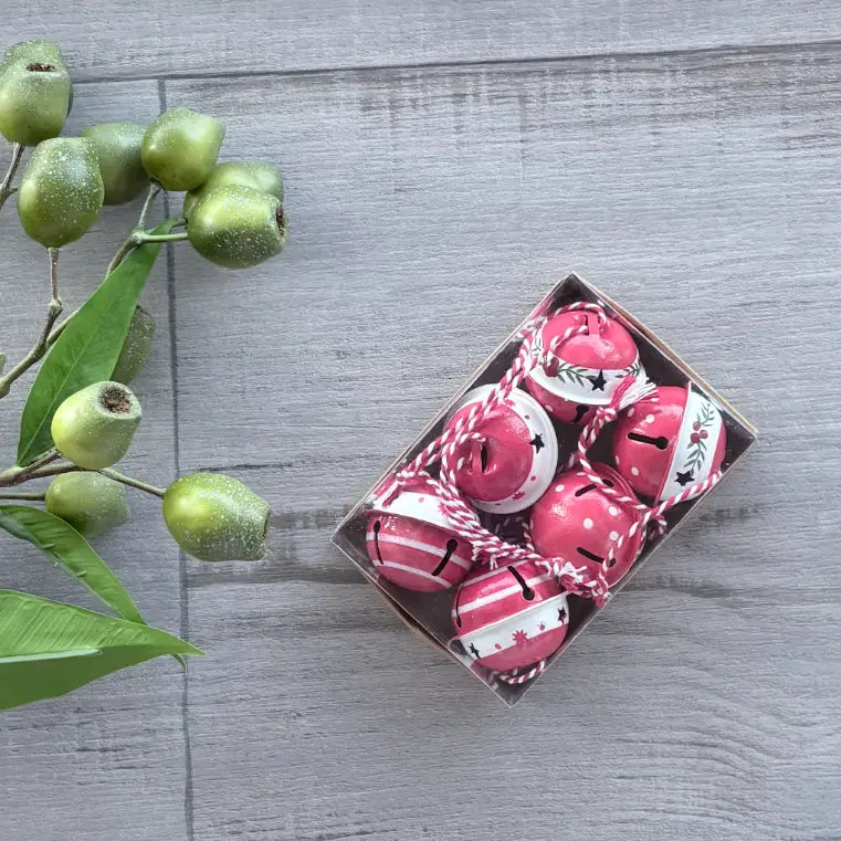 Christmas Bell 6 Pack - Red & White