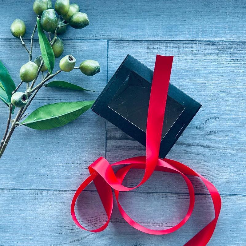 25mm double faced satin ribbon red