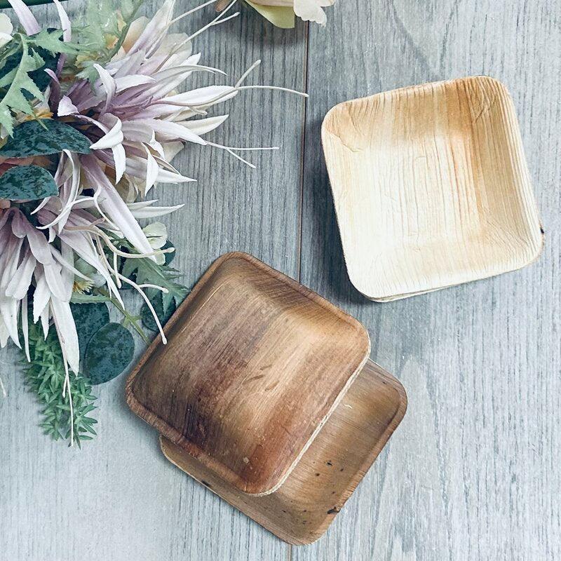 4x4 inch palm leaf deep bowl - centaur packaging