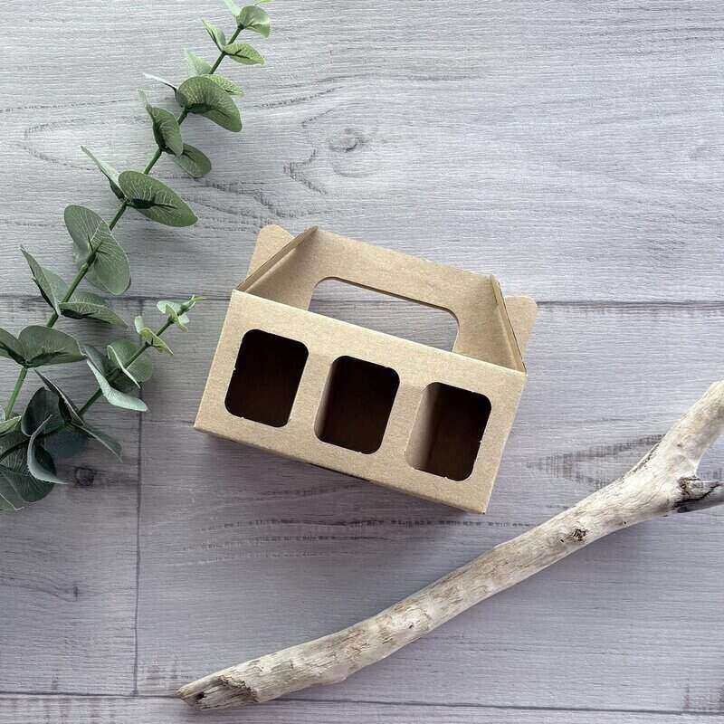 Carry Pack Triple Jar - 110ml Square & 100ml round jar empty