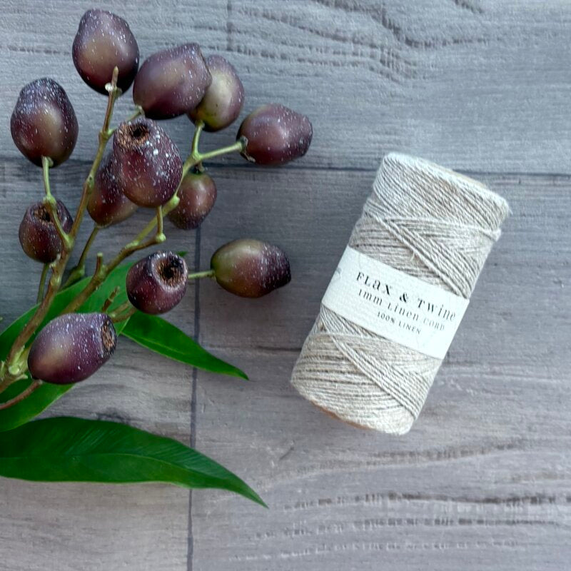 flax & twine 1mm linen cord 100% linen @ centaur packaging