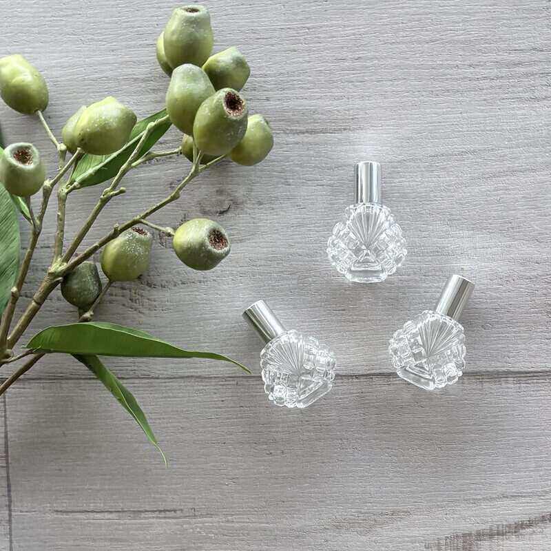 15ml Dahlia Glass Roller Bottle with Silver Lid