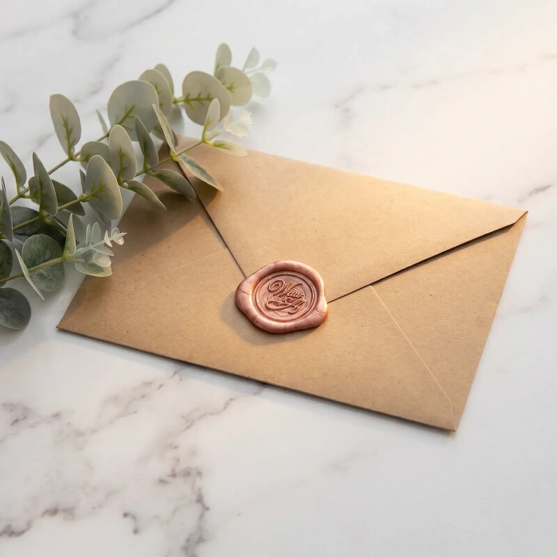 wax seal on envelope