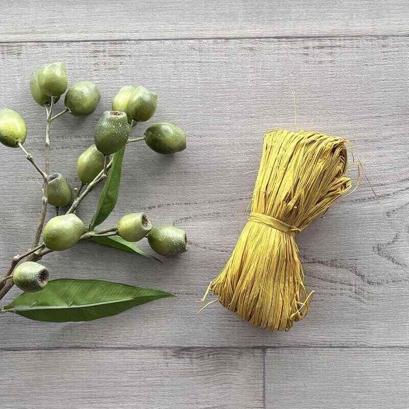 Natural Raffia- Yellow