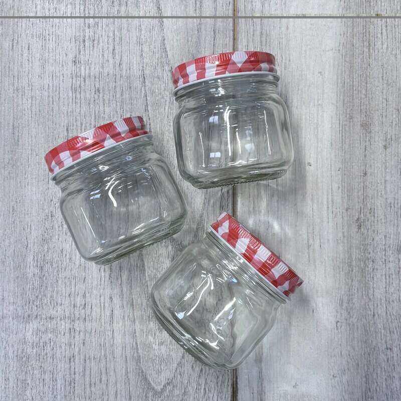 250ml Preserving Jars - 6 Pack. 3 jars