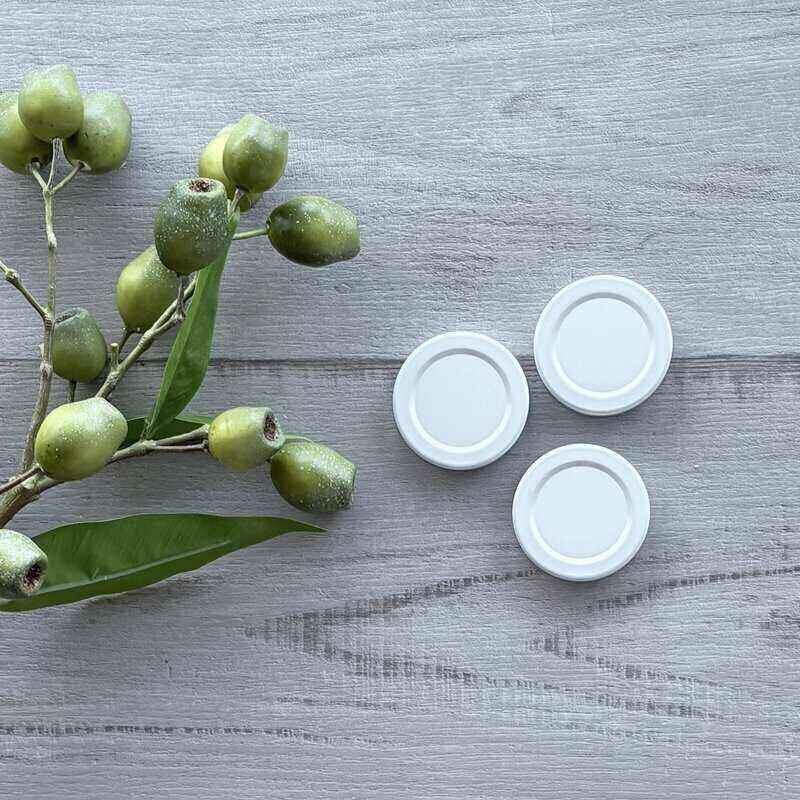 38mm Metal Lid - White