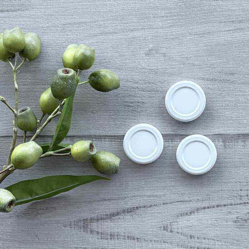 48mm Metal Lid - White