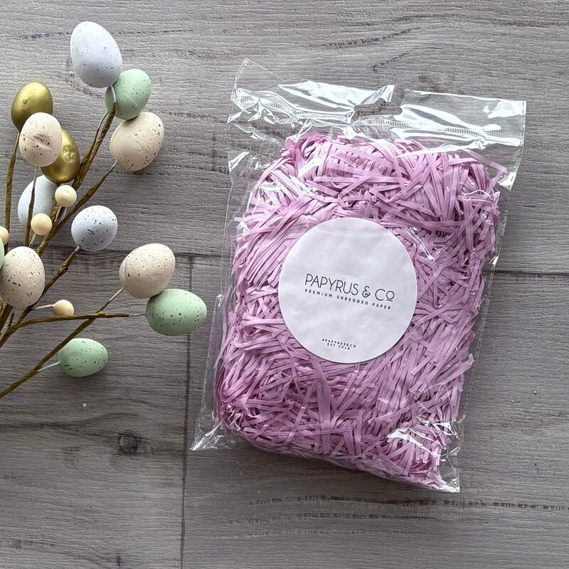 papyrus and co paper shred pastel lilac 50g bag