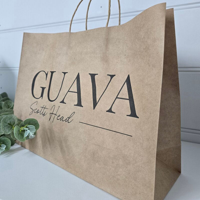 bsb custom printed kraft bag @ centaur packaging Bomaderry