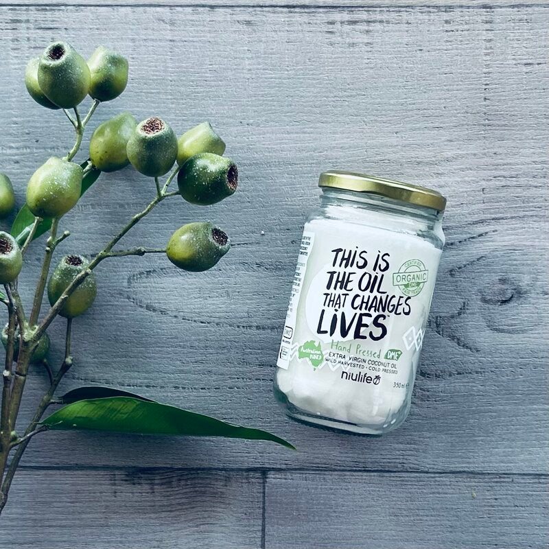 350ml extra virgin coconut oil niulife jar