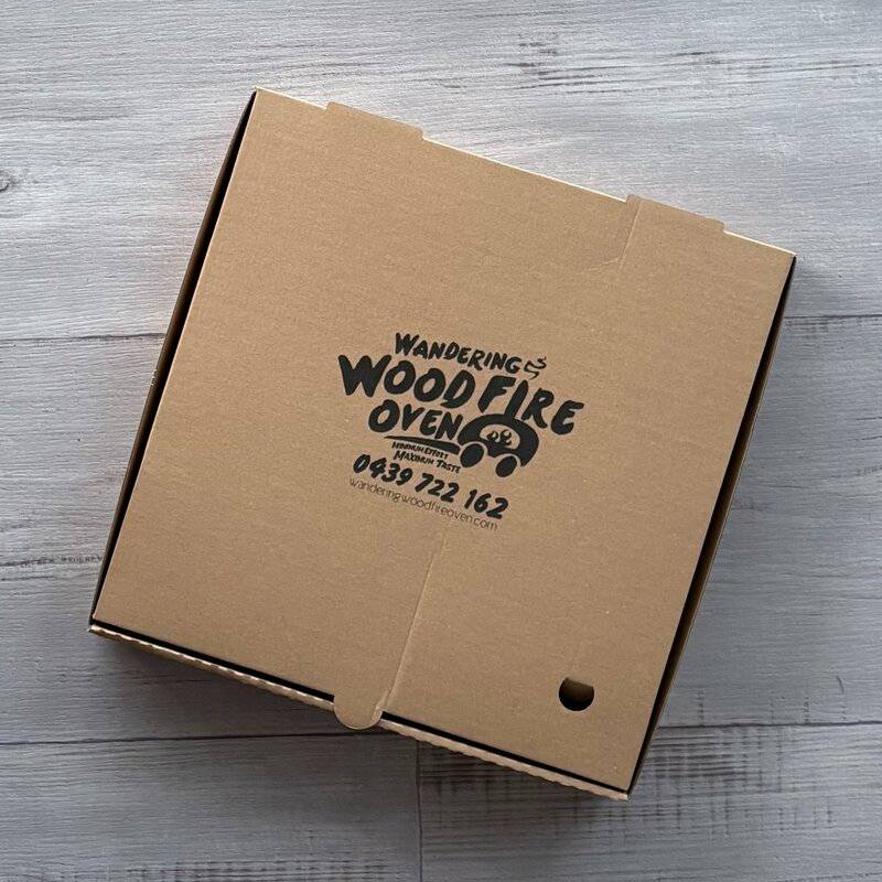 11" pizza  custom printed with your logo