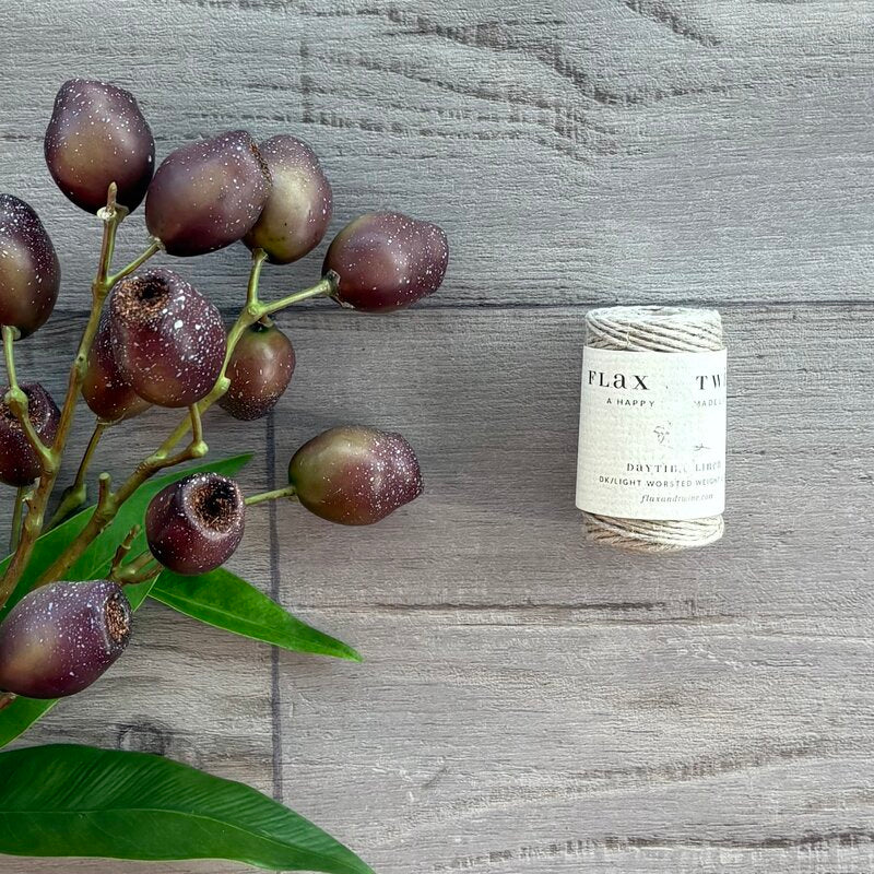 flax & twine daytime linen thread stone 27mt @ centaur packaging