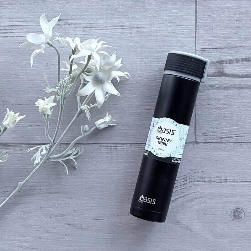 Skinny Mini Drink Bottle 250ml - Black