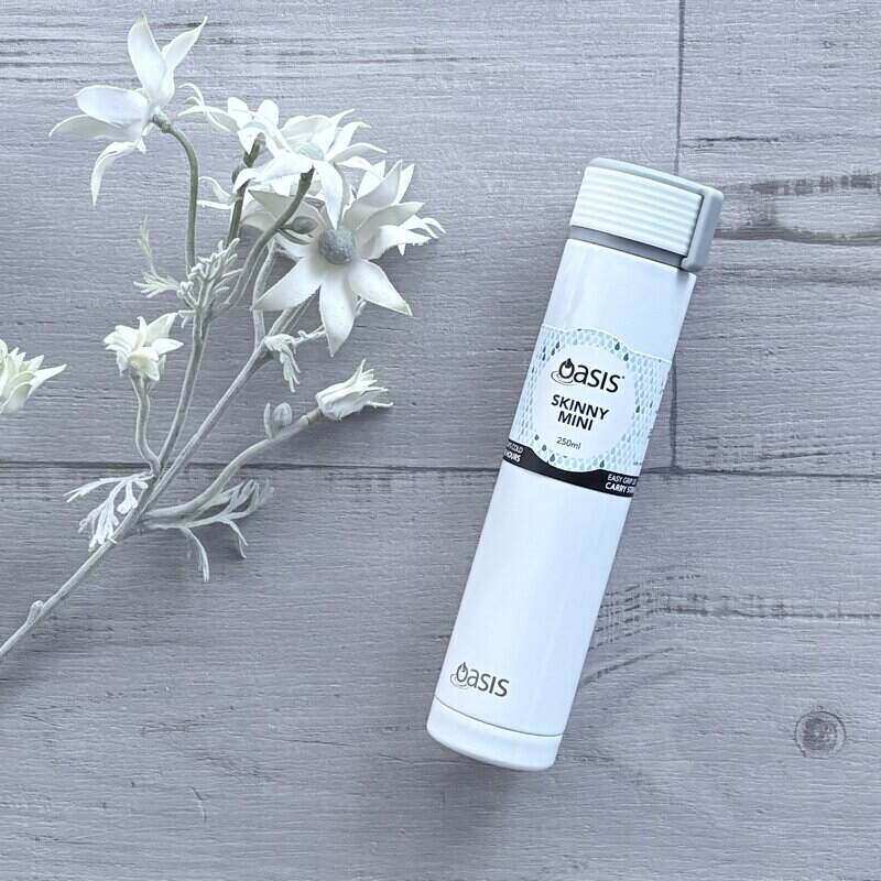 Skinny Mini Drink Bottle 250ml -  White