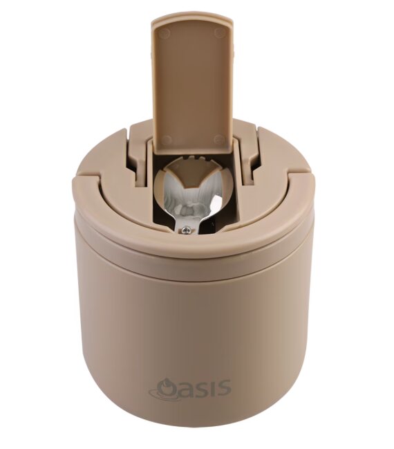 Oasis Stainless Steel Food Flask 500ml - Latte