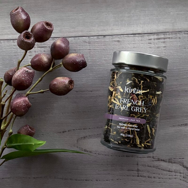 premium Organic Loose Leaf Tea 80g French Earl Grey Aromatic Blend - centaur packaging