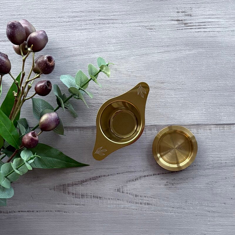 gold tea infuser by the tea collective stainless steel @ centaur packaging
