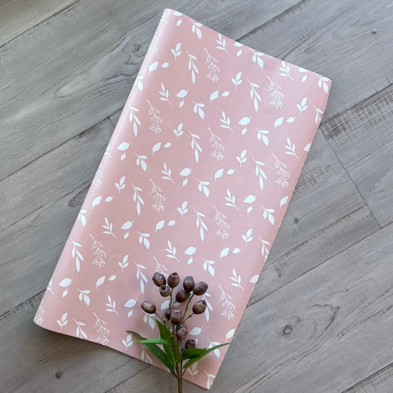 leaf spray sage wrapping paper counter roll 70cm x 25mt