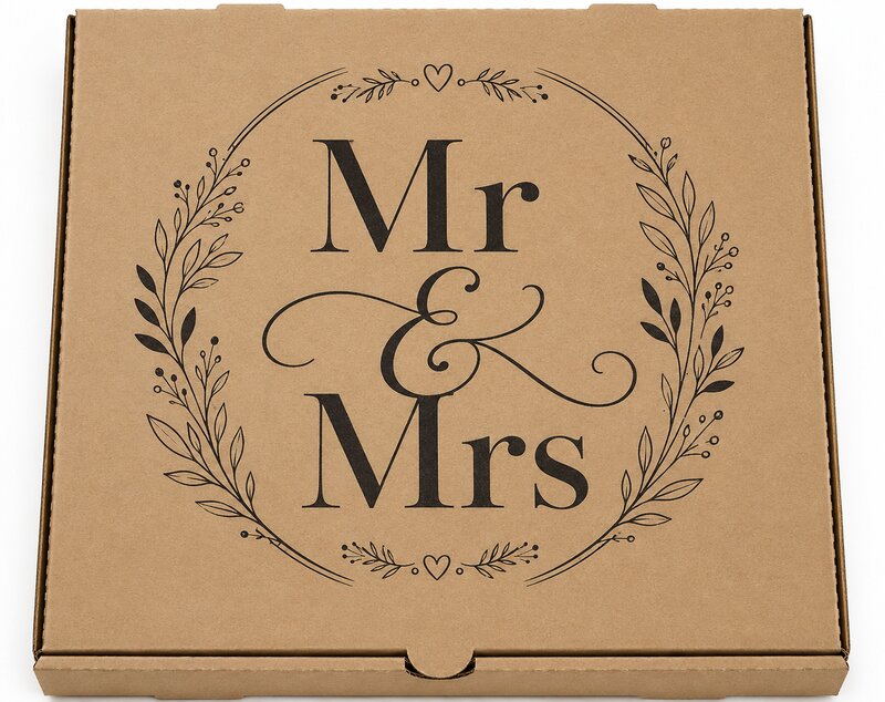 Custom Printed 13" Brown Pizza Box