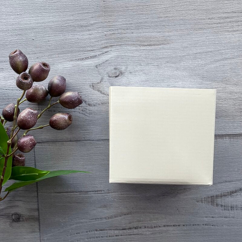 nude/ ecru coloured small posy box for gift giving