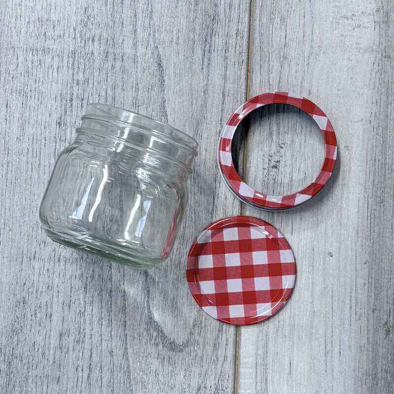 250ml Preserving Jars - 6 Pack jar with lid off