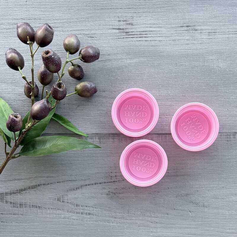 Silicone Soap Mould 100% Handmade - Round x3