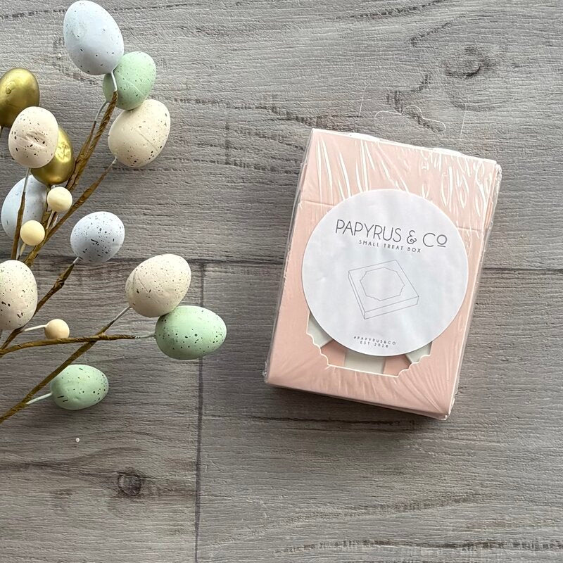 papyrus & co pink peach treat box 5 pack @ centaur packaging