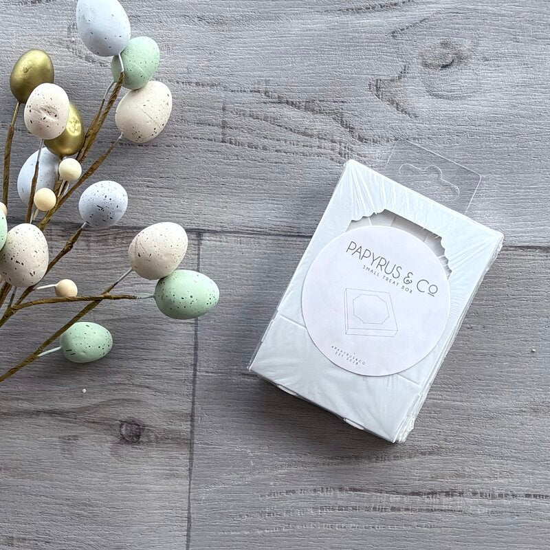 papyrus and co small white treat box 5 pack