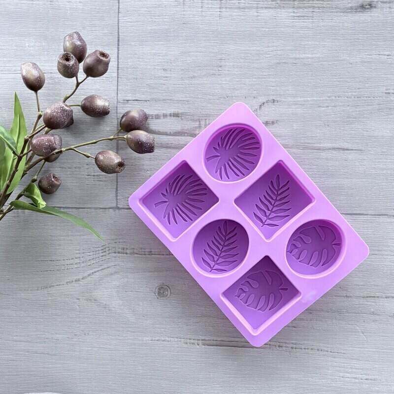 Soap Mould Palm Leaf Design - 6 Cavity