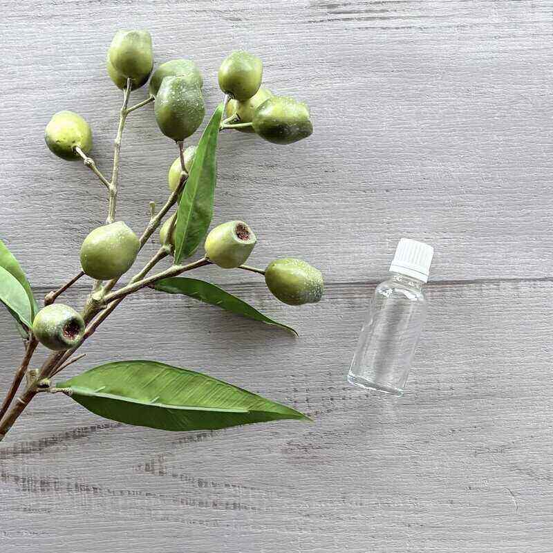 30ml Clear Thick Glass Bottle with White Dripolator single bottle