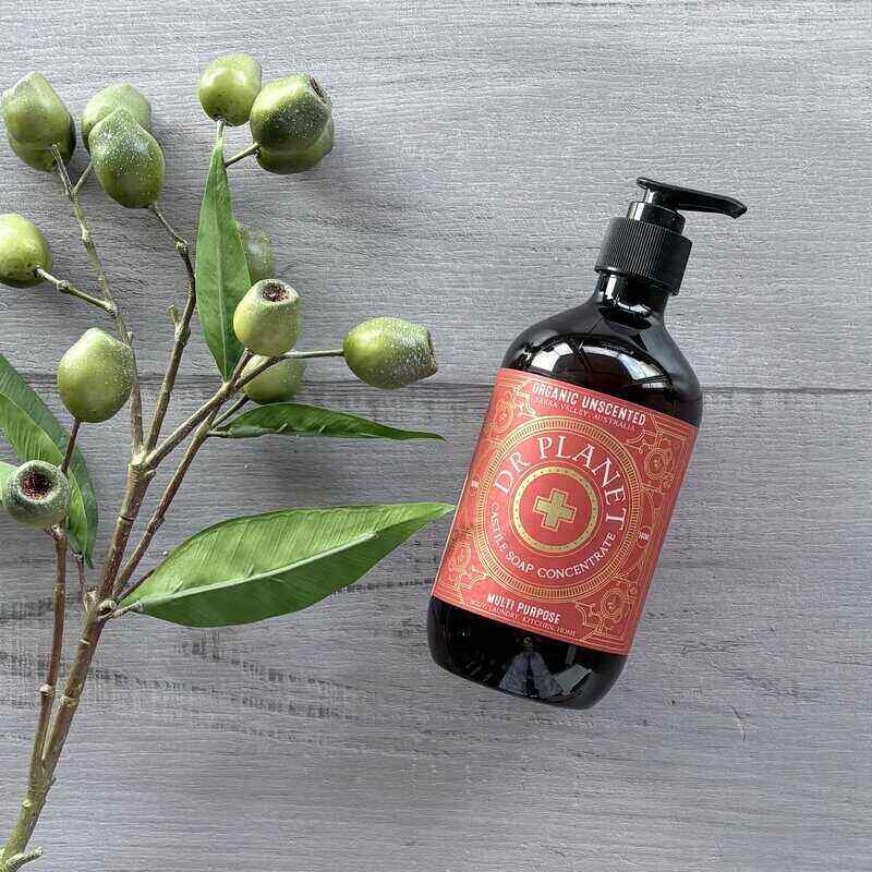 Dr Planet Organic Castile Soap Concentrate 500ml - Unscented