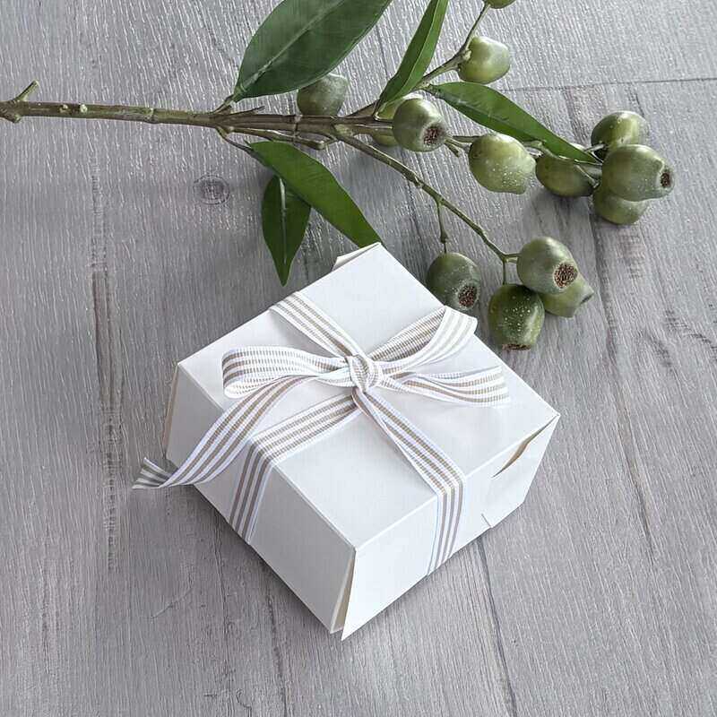 Small Treat Gift Box with ribbon